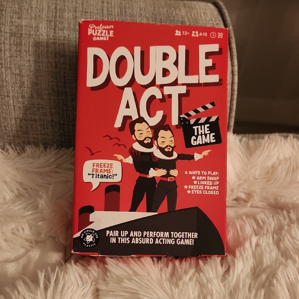 Professor Puzzle Double Act Card Game - Red